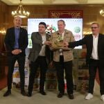  Presentación de la XX Feria Hispanolusa de Productos Ecológicos 'Ecocultura'. Intervienen el presidente de la Diputación de Zamora, Javier Faúndez, junto con los diputados provinciales de Agricultura y Ganadería y de Desarrollo Económico, José Ángel Ruiz y Emilio Fernández, respectivamente; y Narciso Prieto, de Caja Rural de Zamora