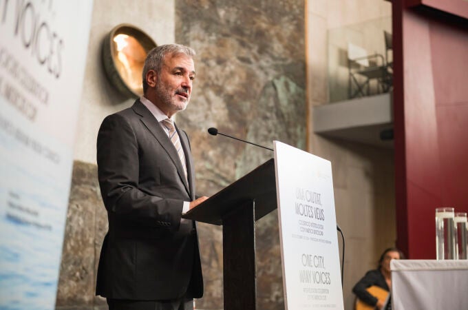 El alcalde de Barcelona, Jaume Collboni, en el acto 'Una ciudad, muchas voces. Celebración Interreligiosa Copa América Barcelona'