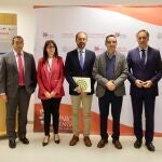 García Carbayo junto a Juan Manuel Corchado en la jornada celebrada en la USAL