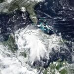 Vista del huracán Helene desde el espacio