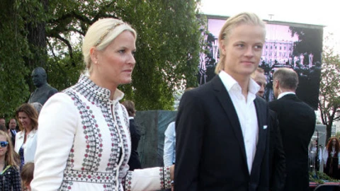 La princesa Mette-Marit y su hijo, Marius Borg