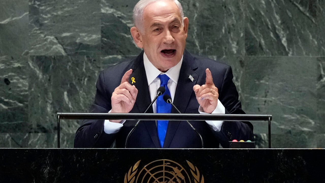 ネタニヤフ首相は国連で停戦について話すことを避けているが、サウジアラビアと和平署名を求めている