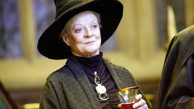 Maggie Smith, en el papel de profesora McGonagall de "Harry Potter" 
