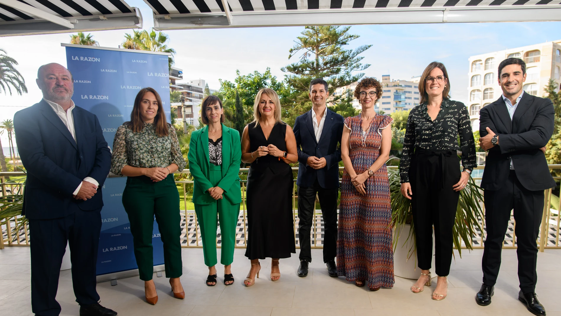 De izda. a dcha., Luis Castillo, Reme Cerdán, Alicia Martí Nuria Montes, Fede Fuster, Olivia Estrella, Marina Campello y Gonzalo Boné
