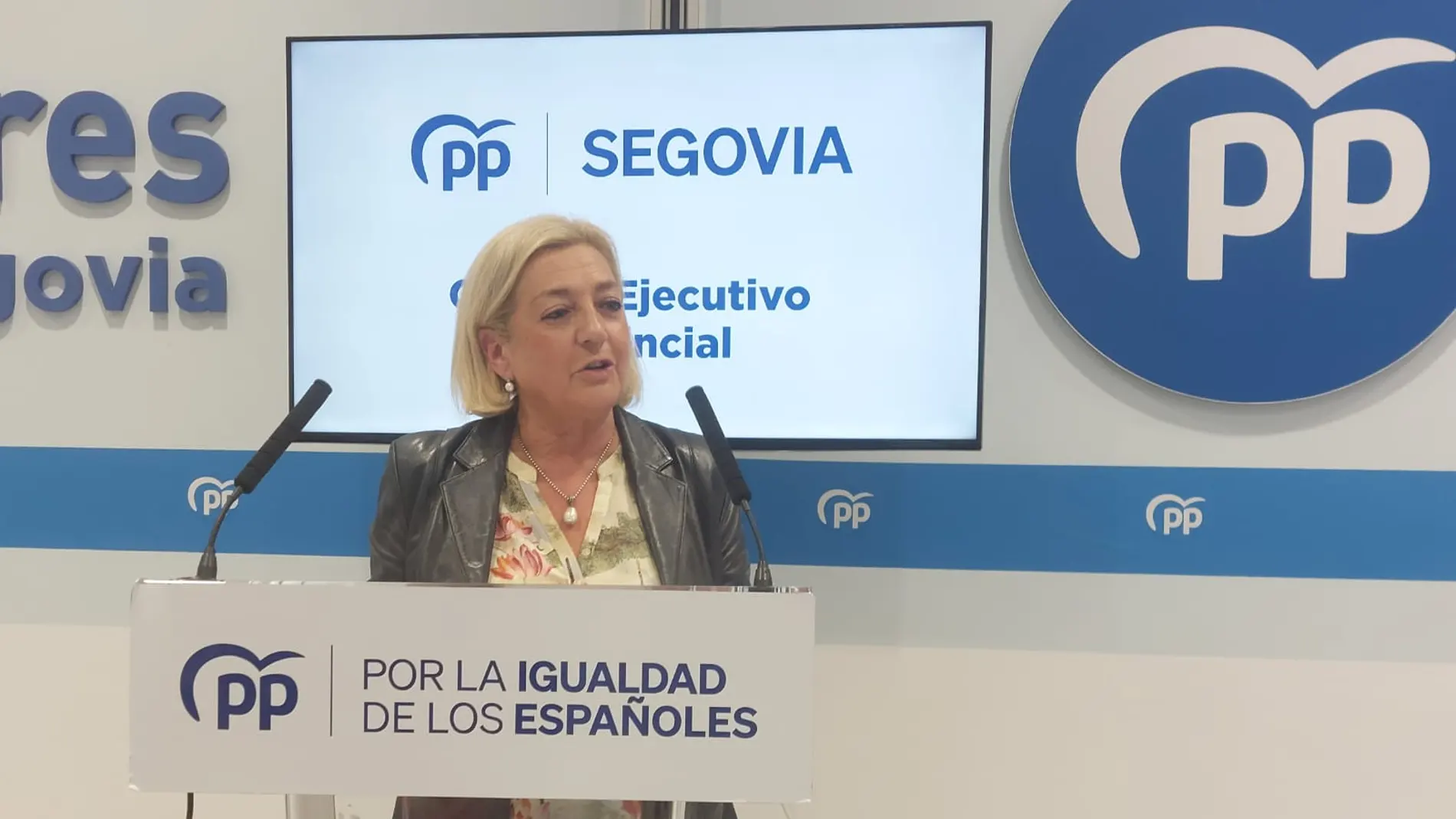 La presidenta del PP de Segovia, Paloma Sanz