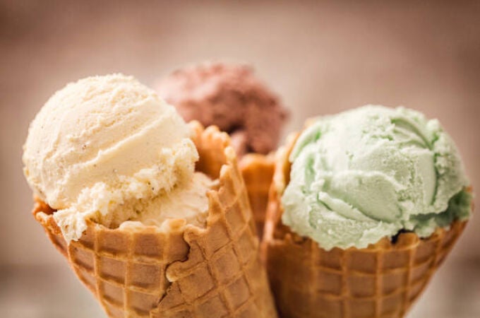 Helados de varios sabores 