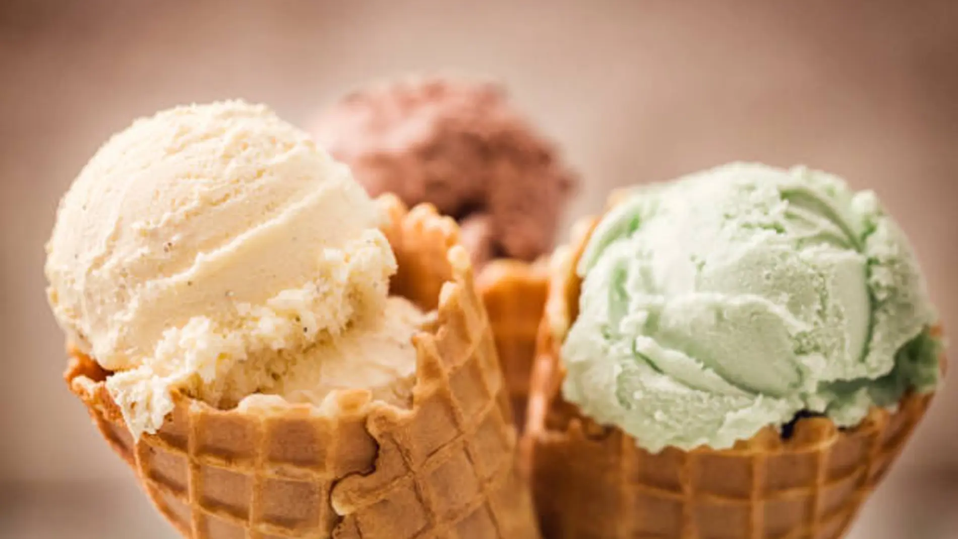 Helados de varios sabores