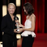 Pamela Anderson en la ceremonia de clausura del Festival de San Sebastián.