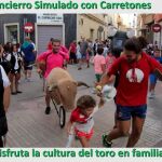 El encierro infantil simulado se ha celebrado esta mañana