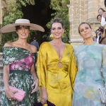 Eugenia Osborne, Alejandra Osborne y Claudia Osborne en la boda de su hermana Ana Cristina Portillo.