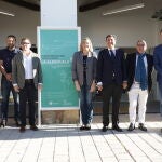Isabel Blanco y Carlos Fernández Carriedo durante el encuentro celebrado con representantes zamoranos