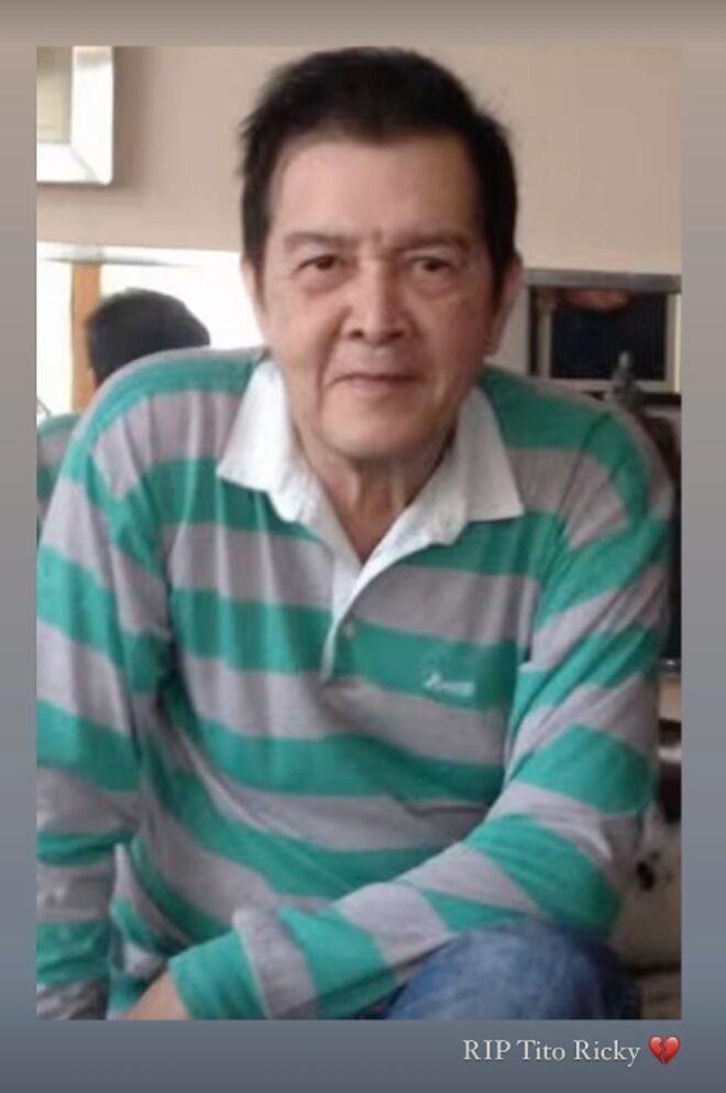 Ricky Morales en un story de Carmen Morales