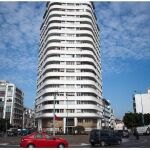 Un edificio del barrio de Mers Sultan, en Casablanca