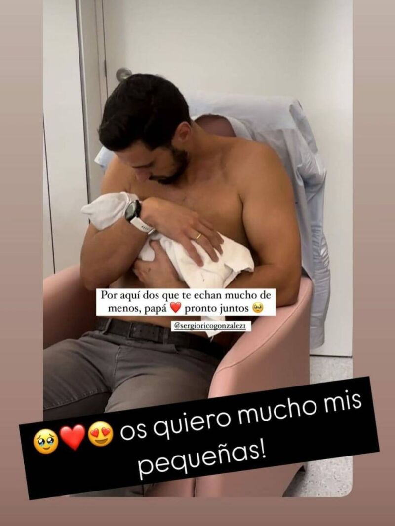 Story de Sergio Rico y Alba Silva