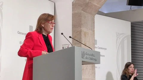 La portavoz del Govern y consellera de Territorio, Sílvia Paneque, en rueda de prensa