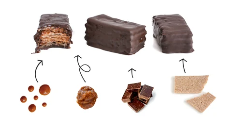 receta chocolateada, crujiente y saludable.