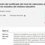 El trámite puede realizarse desde la web de la Conselleria de Educación