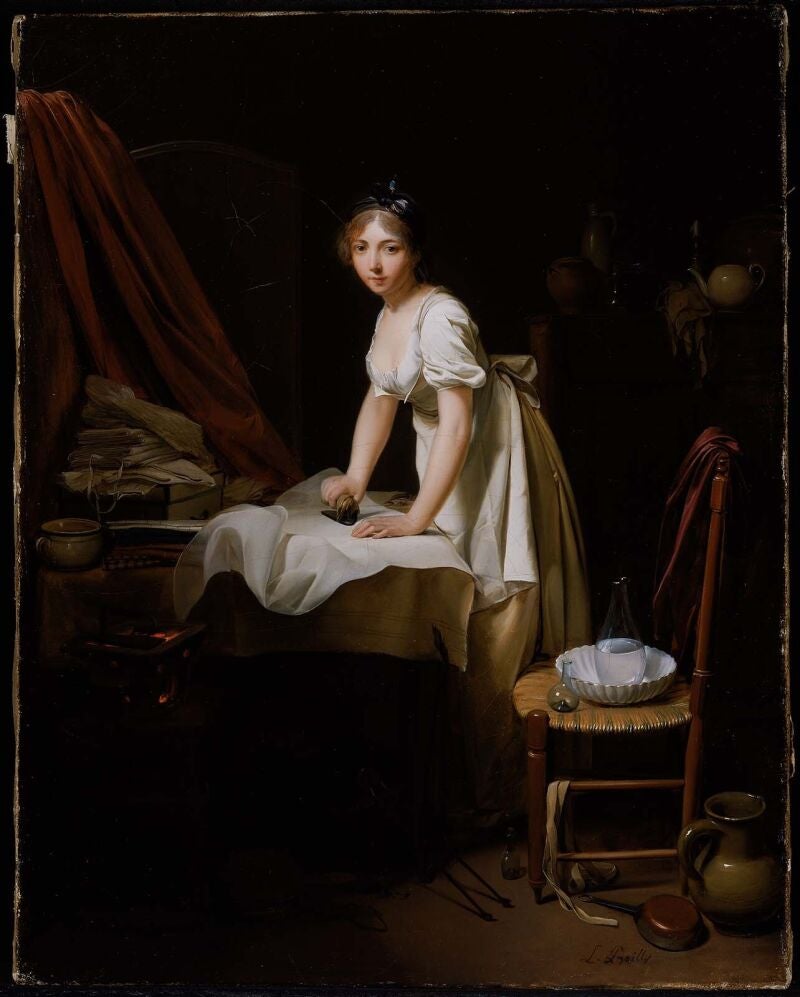 &quot;La planchadora&quot;, obra de Louis-Léopold Boilly