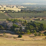 Vista aérea de la Finca Hualdo en El Carpio de Tajo (Toledo)