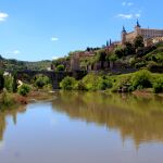 El río Tajo a su paso por la ciudad de Toledo