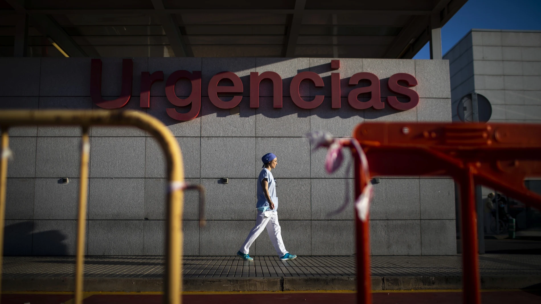 Una enfermera de Urgencias del Hospital Universitario Puerta de Hierro de Majadahonda.