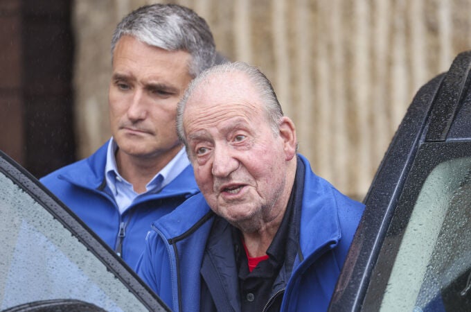 El Rey Juan Carlos, de comida con la infanta Margarita y María Zurita en Sanxenxo 