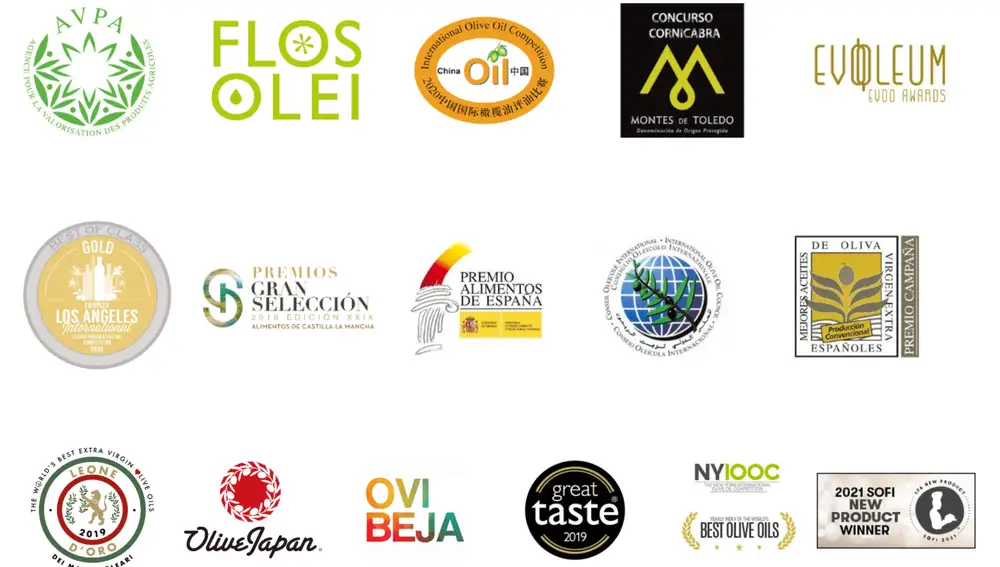 Todos los premios que ha recibido el aceite de oliva virgen extra de la Finca Hualdo
