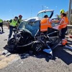 Alicante.- Sucesos.- Muere una mujer de 20 años al chocar su coche contra un camión en la CV-930 en Orihuela