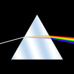 Imagen que representa el fenómeno de dispersión de la luz, en el que se basó Storm Thorgerson, de Hipgnosis, para idear la portada de 'The Dark Side of the Moon', de Pink Floyd