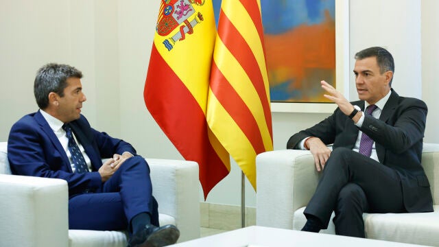 Carlos Mazón se reúne este viernes con Pedro Sánchez en Moncloa