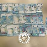 Dos detenidos en Leganés tras una persecución policial en la que arrojaban por la calle billetes de 20€ falsos