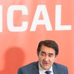 El consejero de Medio Ambiente, Juan Carlos Suárez-Quiñones, durante los desayunos de Ical