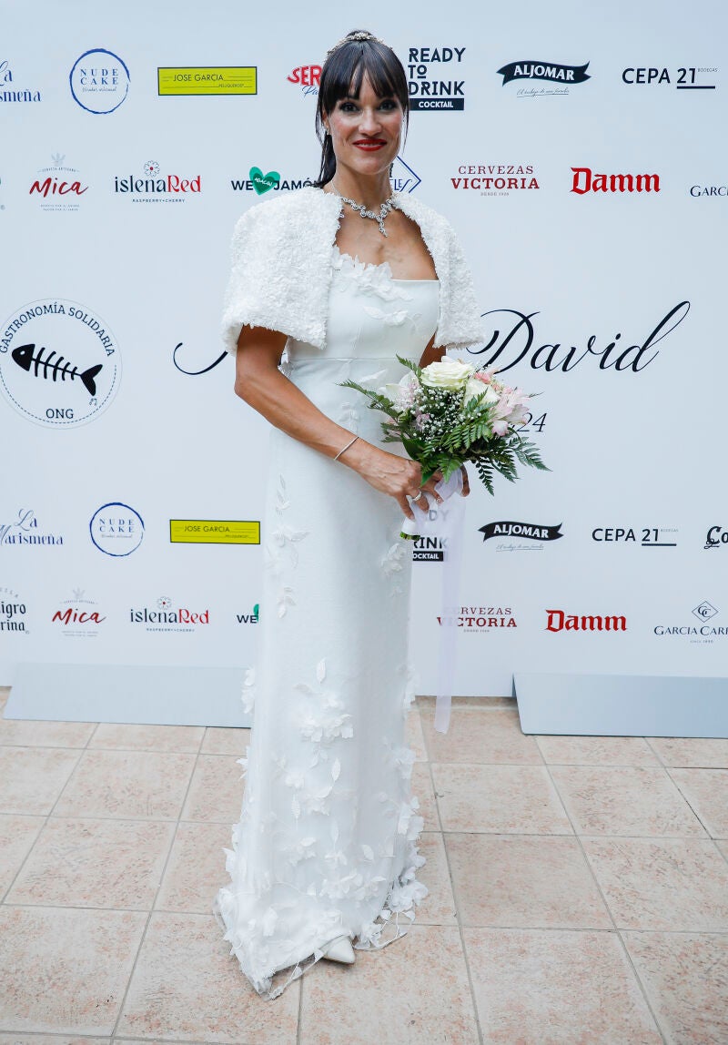 Vestido de novia de Irene Villa en su boda con David Serrato.