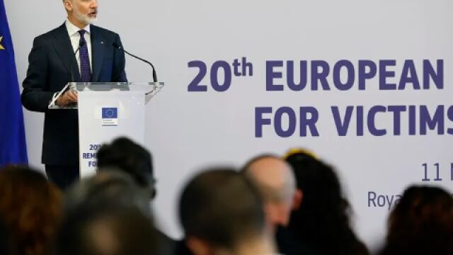 (No publicar) El Rey preside hoy la conferencia de la ONU sobre víctimas que se celebra en Vitoria