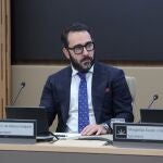 El presidente del Zamaro CF, Víctor de Aldama, comparece ante la comisión no permanente de investigación en el Parlament balear, a 20 de mayo de 2024, en Palma de Mallorca, Mallorca, Baleares (España).