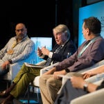 Ricardo Vaca, durante su intervención en una de las charlas sobre IA