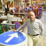 Fernando Saludes en la fábica de Industrias Saludes en Alcàsser (Valencia)