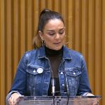 Mónica Carrillo durante su intervención