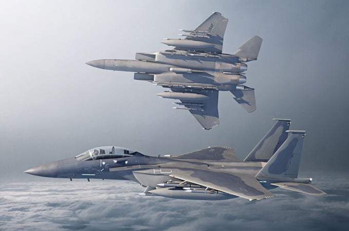 Imagen del F-15EX Eagle II, el cazabombardero de Boeing que Israel ha comprado para su fuerza aérea
