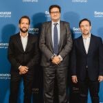 Raúl Berdonés, Óscar López y Pablo Jimeno
