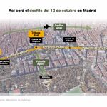 Cortes de tráfico en Madrid y modificación de 44 líneas de EMT por el desfile del 12 de octubre