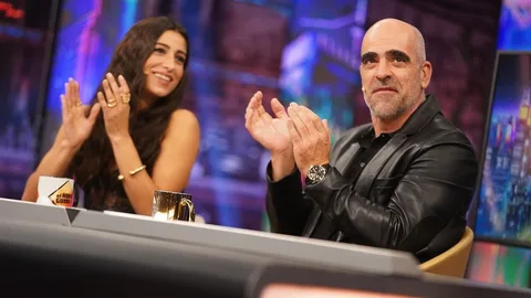 Luis Tosar y Carolina Yuste en 'El Hormiguero'