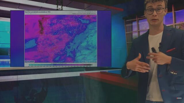 Jorge Rey, el joven aficionado a la meteorología, en su última predicción.