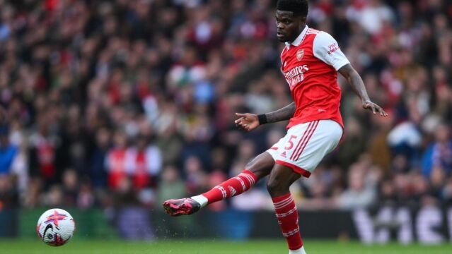 Thomas Partey con el Arsenal