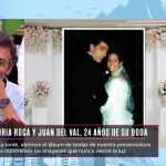 Nuria Roca "avergonzada" por los recuerdos de su boda con Juan del Val