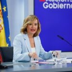 Rueda de prensa posterior a la reunión del Consejo de Ministros con la intervención de Pilar Alegría y Yolanda