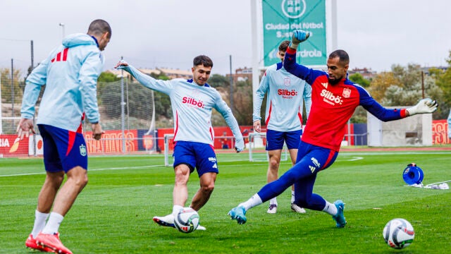 Rueda de prensa de la selección española durante la preparación de sus dos próximos partidos de la Liga de Naciones