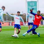 Rueda de prensa de la selección española durante la preparación de sus dos próximos partidos de la Liga de Naciones