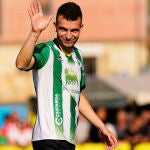 Inigo Vicente con el Racing de Santander