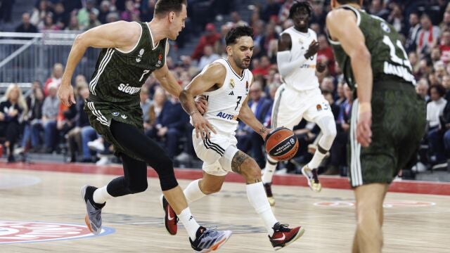 Campazzo, en el partido ante el Bayern